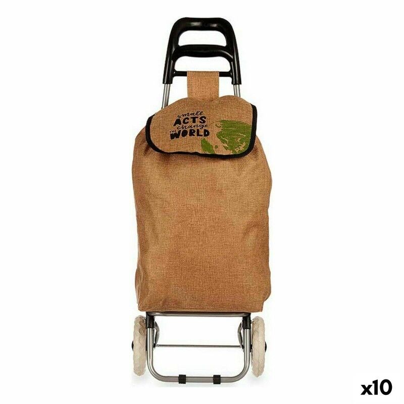 Shopping cart Kinvara WR3050-6A Brown 3,3 L 36 x 95 x 35 cm (10 Units)