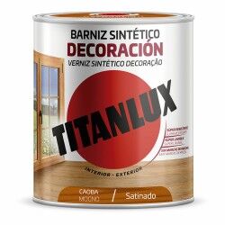 Vernice sintetica Titanlux m11100434 Decorazione Raso Mogano 750 ml