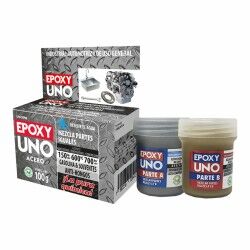 Adesivo epossidico bicomponente Fusion Epoxy Black Label Unoa98 Universale Grigio scuro 100 g