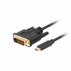 Cavo USB-C con DVI-D Lanberg CA-CMDV-10CU-0018-BK Nero 1,8 m