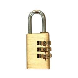 Combination padlock EDM Brass