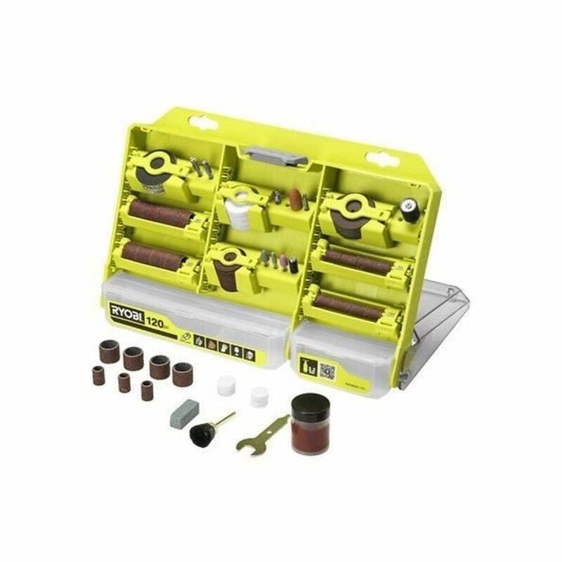 Set per lucidatura bricolage Ryobi RAR800K 120 Pezzi