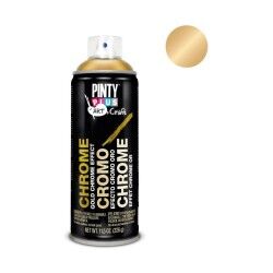 Vernice spray Pintyplus Art & Craft C151 Cromo 400 ml Dorato