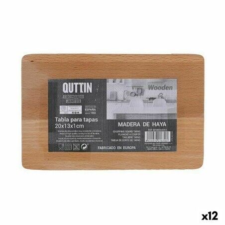 Tagliere Quttin 20 x 13 x 1 cm (12 Unità)