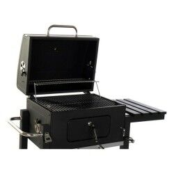 Barbecue a Carbone con Coperchio e Ruote DKD Home Decor Nero Metallo Acciaio 140 x 60 x 108 cm (140 x 60 x 108 cm)