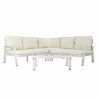 Garden sofa DKD Home Decor White Aluminium Crystal 86 cm 212 x 212 x 86 cm  