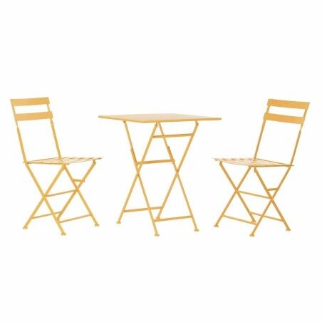 Table set with 2 chairs DKD Home Decor 87 cm 60 x 60 x 75 cm  