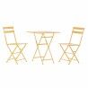 Table set with 2 chairs DKD Home Decor 87 cm 60 x 60 x 75 cm  