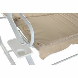 Bench DKD Home Decor Beige Swing Polyester Steel (210 x 120 x 164 cm)