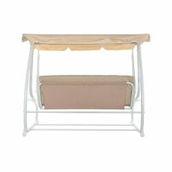 Bench DKD Home Decor Beige Swing Polyester Steel (210 x 120 x 164 cm)