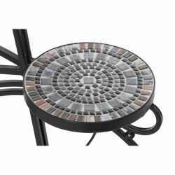 Vaso DKD Home Decor Nero Multicolore Ceramica Forjare Mosaico Bicicletta 70 x 28 x 57 cm (2 Unità) (70 x 28 x 57 cm)