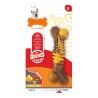 Giocattolo da mordere per cani Nylabone Extreme Chew Carne Strutturato Formaggio Naturale Taglia XL Nylon