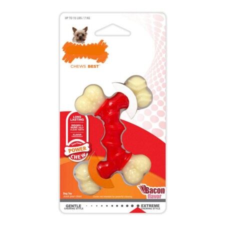 Giocattolo da mordere per cani Nylabone Extreme Chew Doppia Bacon Taglia XL Nylon Termoplastico