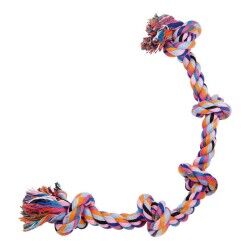 Giocattolo da mordere per cani Gloria Multicolore Nodo Cotone (2.5 x 60 cm)