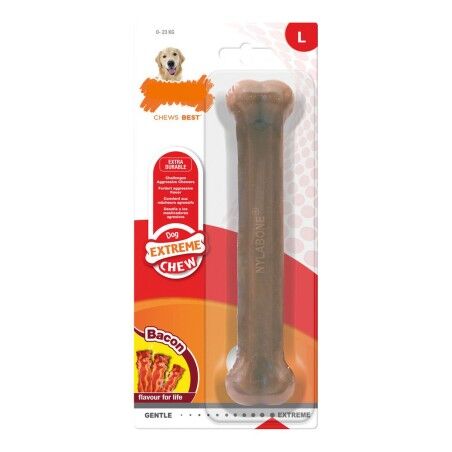 Giocattolo da mordere per cani Nylabone Dura Chew Bacon Taglia L Nylon