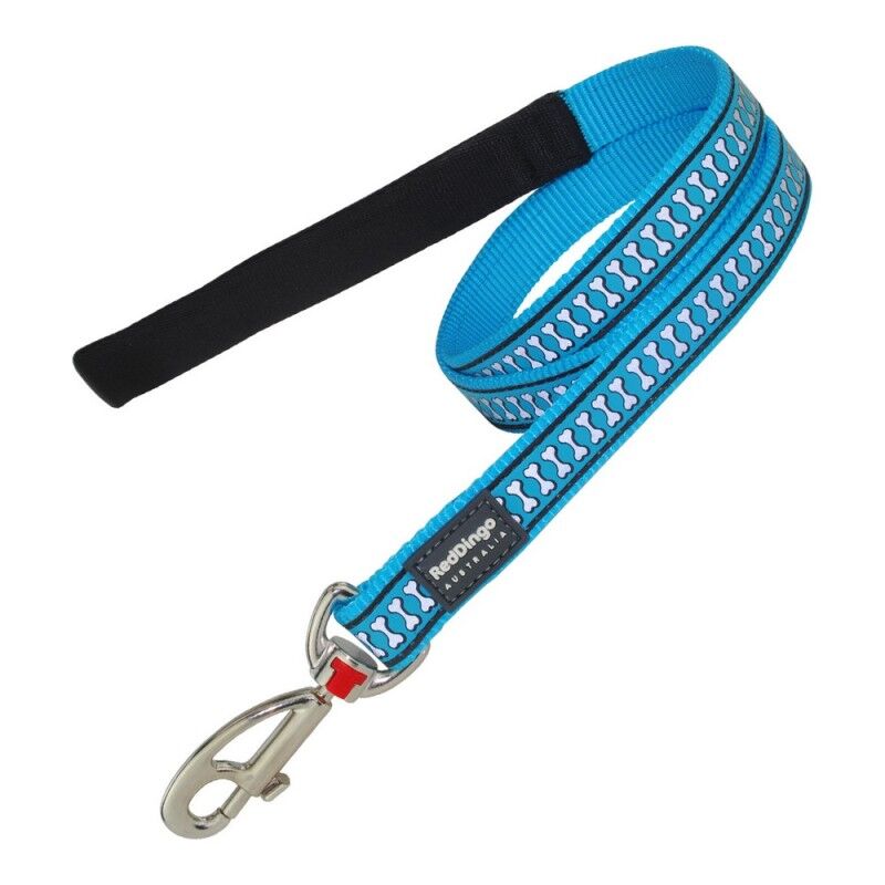 Dog Lead Red Dingo Reflective Turquoise (1,2 x 120 cm)