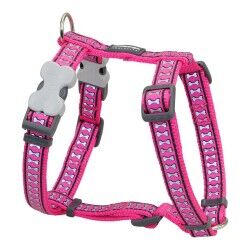 Imbracatura per Cani Red Dingo Osso Riflettente 25-39 cm Fucsia