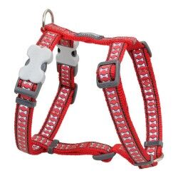 Imbracatura per Cani Red Dingo Osso Riflettente 25-39 cm Rosso