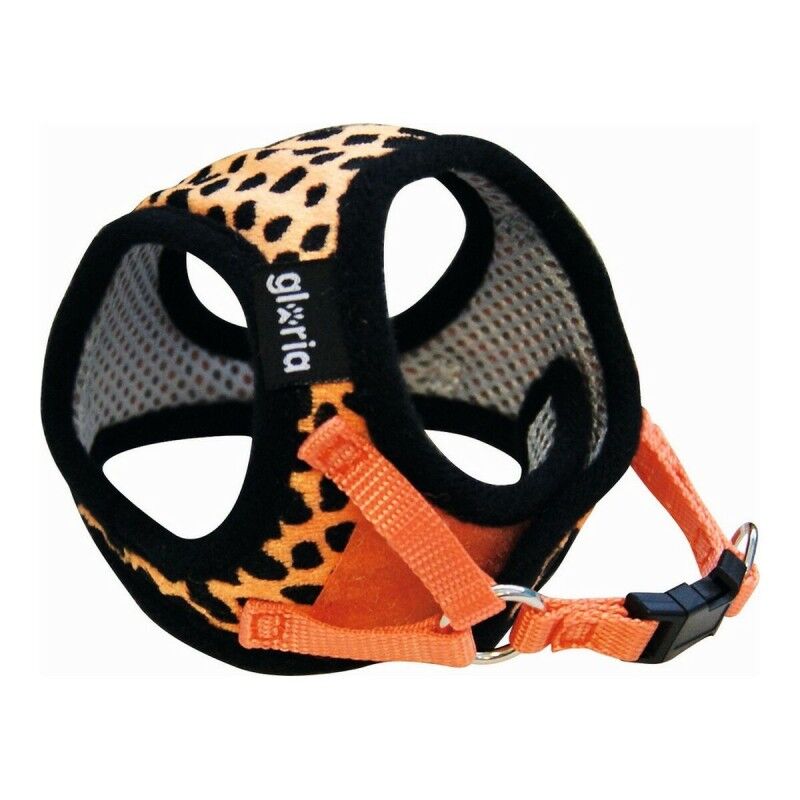 Imbracatura per Cani Gloria Leopardo 17-22 cm Arancio Taglia XS