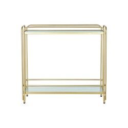 Carrello da Portata DKD Home Decor Dorato Metallo Cristallo 80 x 28 x 81 cm