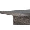 Divano da Giardino DKD Home Decor Cristallo Grigio Poliestere rattan sintetico Acciaio Marrone scuro (175 x 73 x 81 cm)