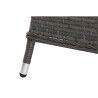 Divano da Giardino DKD Home Decor Cristallo Grigio Poliestere rattan sintetico Acciaio Marrone scuro (175 x 73 x 81 cm)