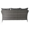 Divano da Giardino DKD Home Decor Cristallo Grigio Poliestere rattan sintetico Acciaio Marrone scuro (175 x 73 x 81 cm)