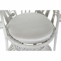 Poltrona da giardino DKD Home Decor Bianco Poliestere Metallo 30 x 40 cm 96 x 66 x 145 cm 96 x 66 x 140 cm