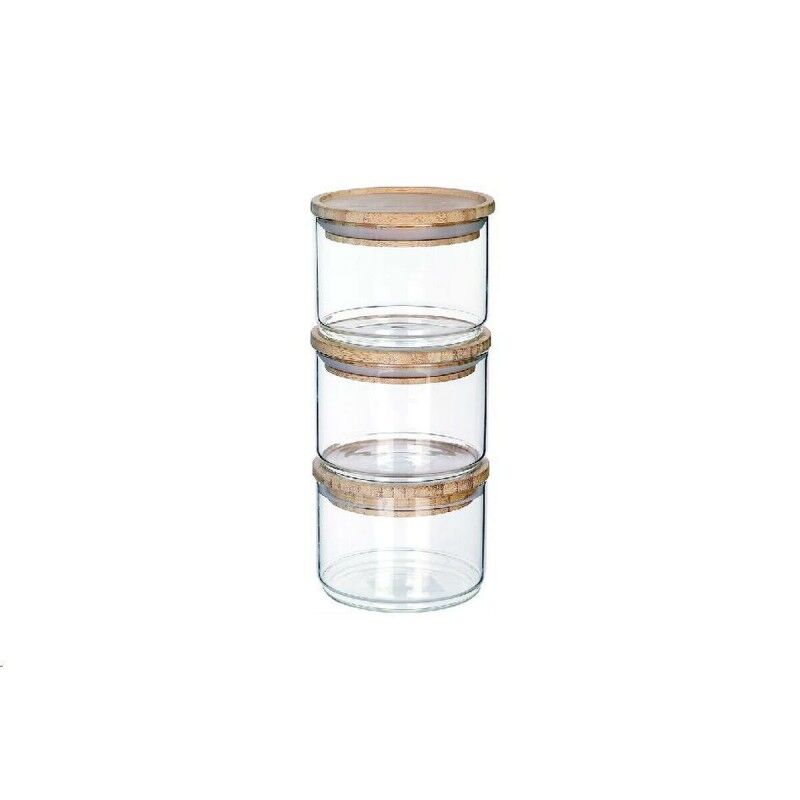 Set di 3 Barattoli DKD Home Decor 10 x 10 x 7,5 cm