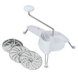 Grattugia Metaltex Gambe Bianco Acciaio inossidabile (Ø 24 cm)