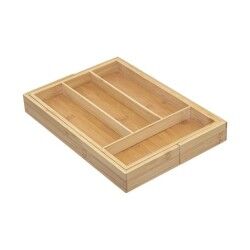 Cutlery Organiser 5five Simply Smart Brown Natural Wood Bamboo 34 x 25 x 4,5 cm