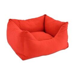 Letto per animali domestici Nayeco Rosso 59 x 59 x 50 cm Multicolore Acrilico 59 x 50 x 20 cm