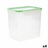 Hermetic Lunch Box Quid Greenery Transparent Plastic 4,7 L (4 Units) (Pack 4x)