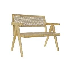 Bench with backrest DKD Home Decor Natural Vintage 105,5 x 62 x 83 cm