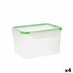 Porta pranzo Quid Greenery 2,8 L Trasparente Plastica (4 Unità) (Pack 4x)