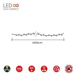 Ghirlanda di Luci LED EDM Easy-Connect Multicolore (4 m)