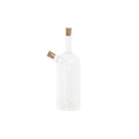 Oliera DKD Home Decor 9 x 6,5 x 21,5 cm Trasparente Sughero 500 ml Vetro Borosilicato