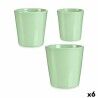 Set of pots Green Clay (6 Units)