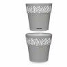 Vaso Autoirrigante Stefanplast Gaia Grigio 15 x 15 x 15 cm Bianco Plastica (12 Unità)