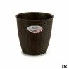 Vaso Stefanplast Plastica Cioccolato 19 x 17,5 x 19 cm (12 Unità)