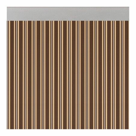 Curtain Acudam Ferrara Doors Brown Ivory Opaque Exterior PVC Aluminium 90 x 210 cm