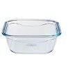 Porta pranzo Ermetico Pyrex Cook & Go 16,7 x 16,7 x 7 cm Azzurro 850 ml Vetro (6 Unità)