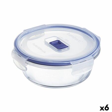 Porta pranzo Ermetico Luminarc Pure Box Active 670 ml 14 x 6 cm Bicolore Vetro (6 Unità)