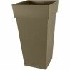 Vaso EDA XXL Tuscany Taupé polipropilene Quadrato 43,3 x 43,3 x 80 cm