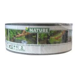 Recinzione da Giardino Nature Grigio Polietilene 7,5 cm x 10 m