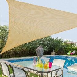 Vele parasole Tenda 5 x 5 m Beige Polietilene 500 x 500 x 0,5 cm