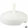 Base for beach umbrella Aktive White Plastic 45 x 30 x 45 cm (5 Units)