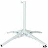 Base for beach umbrella Aktive White Metal 65 x 60,5 x 65 cm (6 Units)