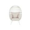 Garden sofa DKD Home Decor White Metal synthetic rattan 99 x 71 x 147 cm