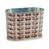 Vaso Ovale Metallo vimini 12,7 x 15 x 23,5 cm (24 Unità)